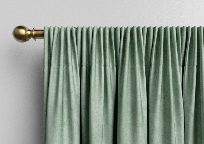Florence Faux Suede, Light Jade - Made to Measure Curtains - Image 9